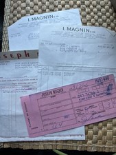 Vintage I Magnin And Joseph Magnin Charge Account Receipts Paper Ephemera Lot picture
