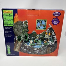 Lemax Spooky Town Skull River Animated Halloween Village Ride 24469 W/Box picture