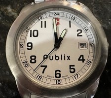 Publix 20 Year Service Award Victorinox Swiss Army 26006 CB Watch White Dial picture