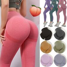 Women High Waisted Yoga Pants Seamless Gym Leggings Scrunch Butt Push Up Workout picture