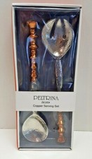 New Peltrina Design Copper Serving Set hammered rustic beautiful picture