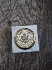 Vintage Great Seal Of The United States Glass In Marble -  picture