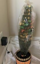 Vtg Kurt Adler Fiber Optic Christmas Tree 32 inch Color Changing In Original Box picture