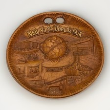 1964 New York World's Fair Plate Unisphere Monorail Presented by US Steel 11 in picture