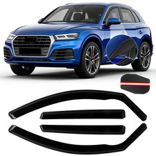 4pcs in-Channel Window Rain Guard Fit for Audi Q5/SQ5 8R 2009-2017 | Smoke Ti... picture