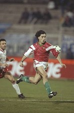 Paulo Futre of Portugal a European Championship qualifying match v- Old Photo picture