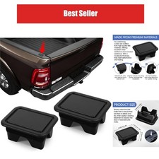 GAQWOK 2PCS Bed Rail Stake Pocket Covers for Dodge Ram 1500 2019-2025 ABS picture