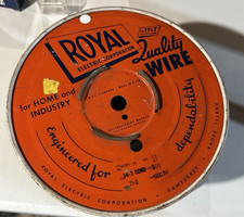 Royal Electric Corporation 1958 vintage wire spool great graphics picture