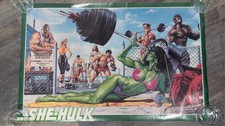 Vintage 1988 Marvel She-Hulk Muscle Beach Poster 22 in x 34 in picture