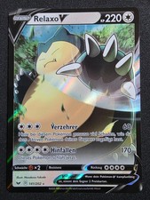 Pokemon Relaxo V 141/202 Sword & Shield Ultra Rare German NM+ picture