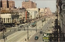 40's Downtown Street Scene-Canal Street-NEW ORLEANS, Louisiana picture