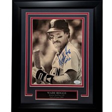 Wade Boggs Autographed Boston Red Sox Deluxe Framed 8x10 Photo - JSA picture