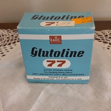 Vintage 1970s Kalle Glutoline 77 Wallpaper Paste MCM Hardware Advertising NOS picture