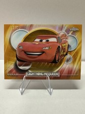 💎 2026 Topps Chrome Disney Lightning McQueen Gold Wave /50 SSP Cars Movie #20  picture