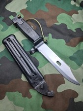 Yugoslavian Type IlI Bayonet & Scabbard - 1990s Balkan War 7.62x39 #5 SERBIAN picture