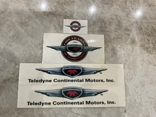 Teledyne Continental Motors Decals, 2-Styles, 1-Small Temp Tattoo picture