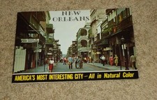VINTAGE 1950'S COLOR PHOTOS MAGAZINE BOOK ADVERTIZEMENT, NEW ORLEANS, LOUISIANA picture