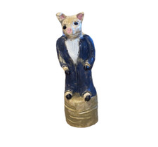 Vintage Pig Sculpture Anthropomorphic Art Figurine Statue Hog Sopwith Rare Ooak picture