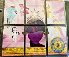 My Little Pony 2012 Trading Cards ELEMENTS OF HARMONY puzzle Set Very Rare NM picture