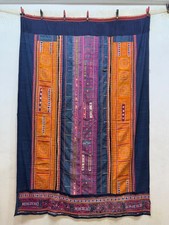 Vintage Hmong Batik And Hand Embroidery Fabric Table Cover Textile SouthEastAsia picture