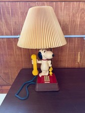 Vintage 1970's Snoopy Woodstock Lamp Telephone picture