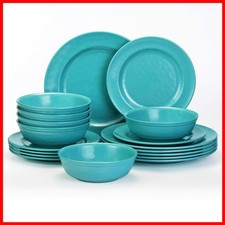 Tp 18-Piece Dinnerware Set Melamine Dishes Set Bowls And Plates Service For 6 picture
