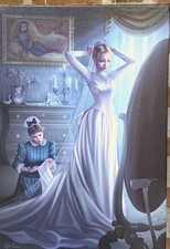 Disney Parks Haunted Mansion Bride Constance Canvas Print 14x10” NEW In Box picture