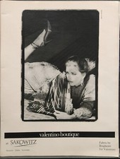 Valentino Boutique Print Ad Ephemera Wall Art Decor Bruce Weber Braghenti picture