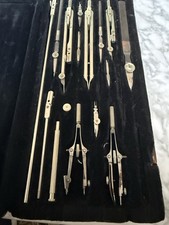 Vintage H. Brossman Haff Drafting Instrument Set Original HB Monogram Case picture
