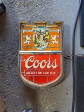 Vintage Coors Stained Glass Style Lighted Beer Sign picture