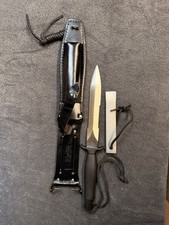 1981 Gerber Mark II Vintage Dagger Knife Never Used Mint Condition Black Sheath picture