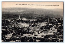 c1950's Aerial View Business Center New Departure MFG. Co. Bristol CT Postcard picture
