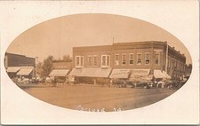 RPPC Osceola Iowa Street Scene Business District Delivery Wagons 1907 picture