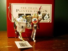 PRICE DROP Trail Painted Ponies WAR PONY Ornament WESTLAND Vintage CHRISTMAS picture