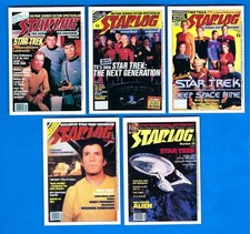 VINTAGE STAR TREK STARLOG COVER CARDS 1993 ALL 5 CARDS picture