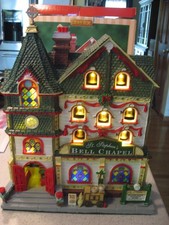 Lemax Essex Street Facade St. Stephen's Bell Chapel Lighted Hanging Wall Setting picture