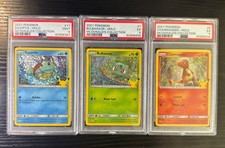 2021 Pokemon McDonalds 25th Anniversary Charmander, Bulbasaur, Squirtle Lot Of 3 picture