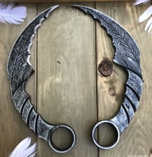 Full Size Mazikeen Smith Demon Pair Blades Lucifer Present Gift Handmade Maze picture
