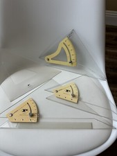 Unique Adjustable Triangles England #3505-12, 3505-10, 3222-10, Charrette Lot 4 picture