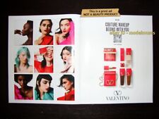 $3.00 PRINT AD - VALENTINO Beauty 2021 MARIACARLA BOSCONO Jill Kortleve 2-Pages picture
