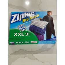 New Ziploc Big Bags Discontinued XXL  3 Bags 20 Gallon  Sealed Box picture
