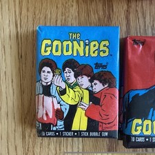 One Pack- 1985 TOPPS The Goonies Sealed Wax Pack - 10 Cards + 1 Sticker Per Pack picture