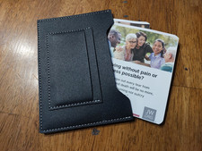 Witnessing Field Service Black Tract Holder For 9 NEW Tracts Watchtower Leather picture