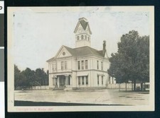 Exterior view of Salem Grammar School Lodi 1900 California Old Photo picture