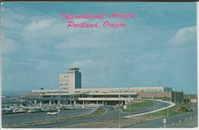 Portland OR  postcard -Portland International Airport 1950s picture