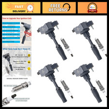 MANATEE Coil Pack & Double Iridium Spark Plugs Set for 2.0 2.5 Chevy Buick picture