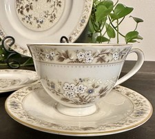 Vintage ROYAL DOULTON MANDALAY Footed Cup & Saucer Set - NEW - TC-1079 picture