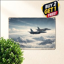 Heavy Duty Aviation Hangar Plaque Vintage Air Force Metal Tin Sign Decor picture