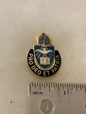 Authentic US Army Chaplins Corps Unit DI DUI Crest Insignia 22M 8F picture