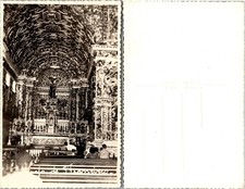 RPPC Ornate Church Interior Real Postcard picture